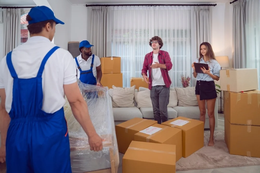 Happy couple move to new house.jpg